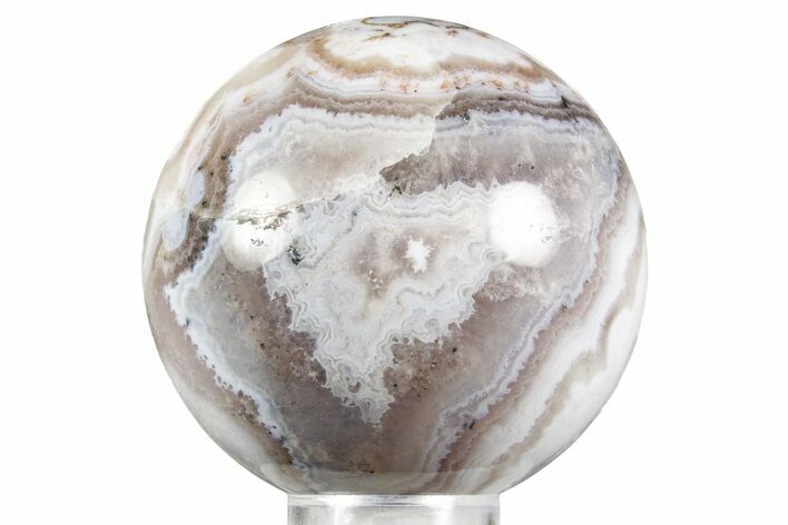 Polished Banded Sowbelly Agate Sphere - Colorado #371012